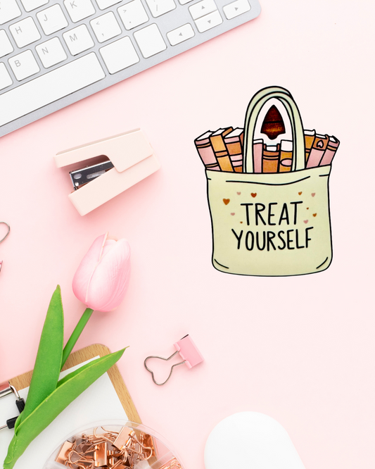 Treat Yourself Sticker